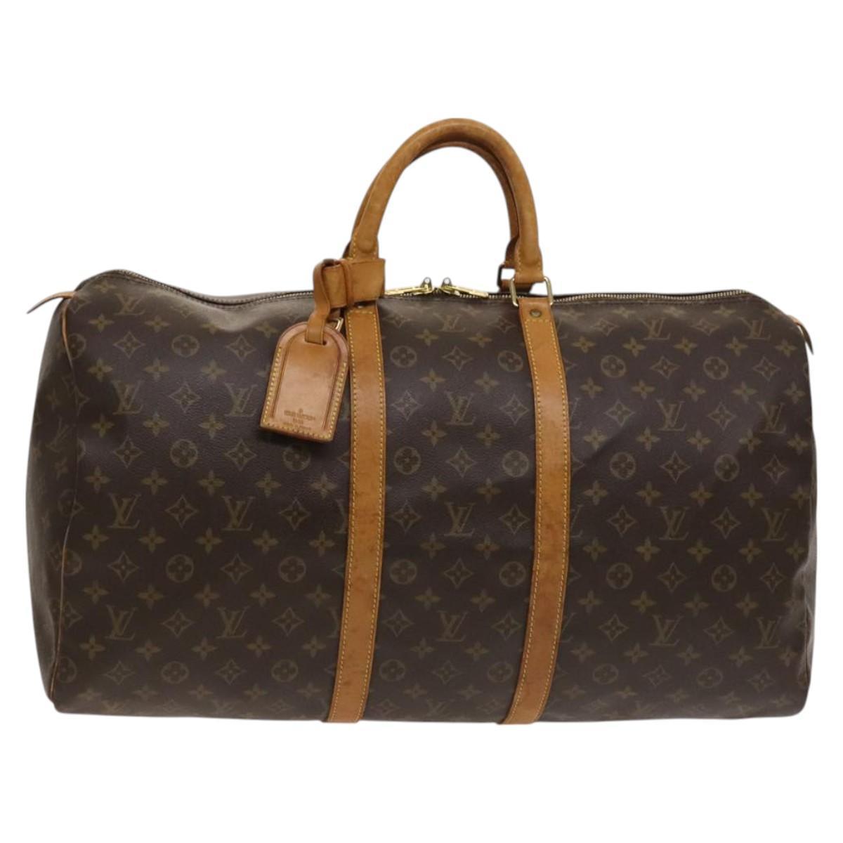 Louis Vuitton Monogram Keepall 55 Boston Bag M41424 Lv Auth Am8624